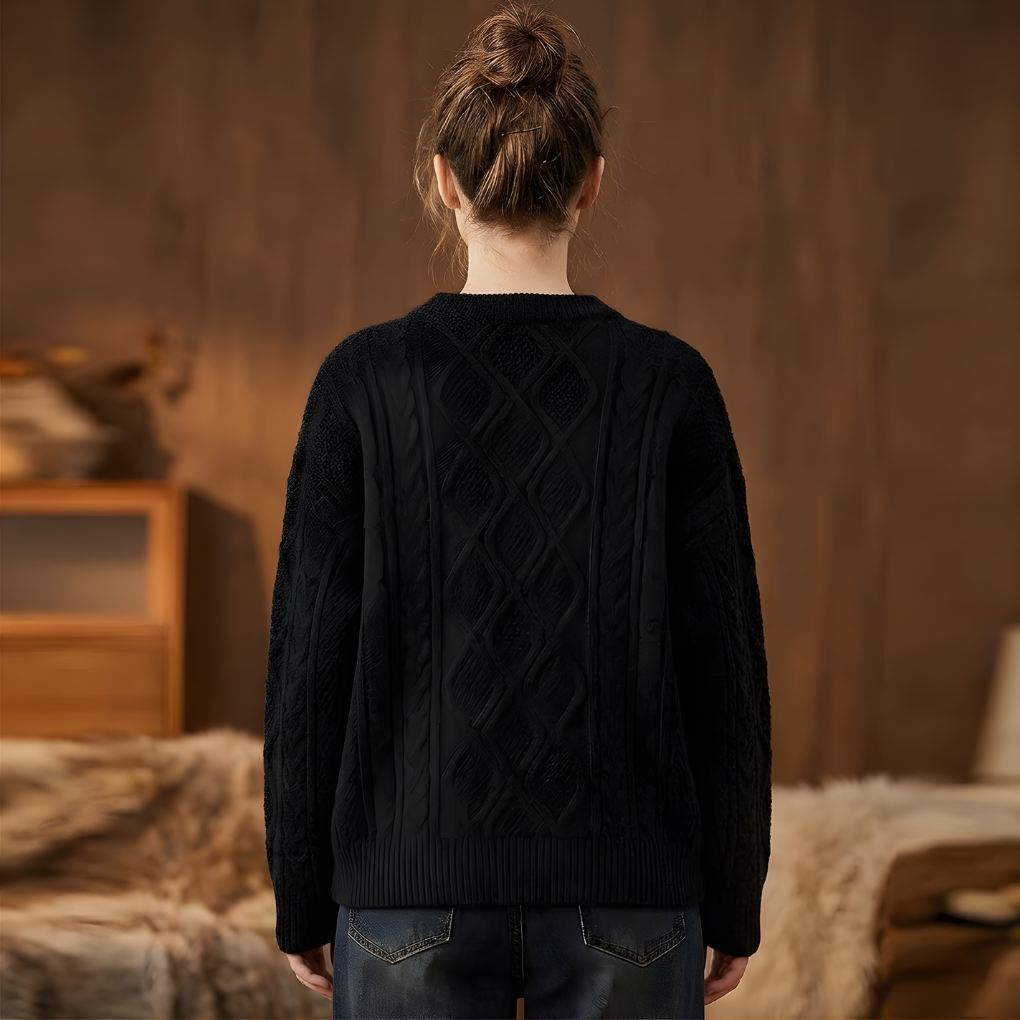 Women's Crewneck Sweater Vintage 90s Style