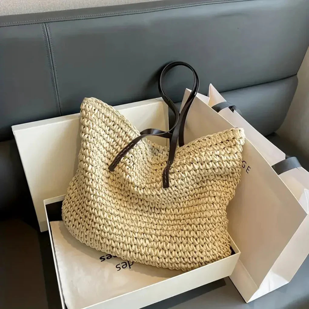 Women's Woven Tote Bag Daily Carry