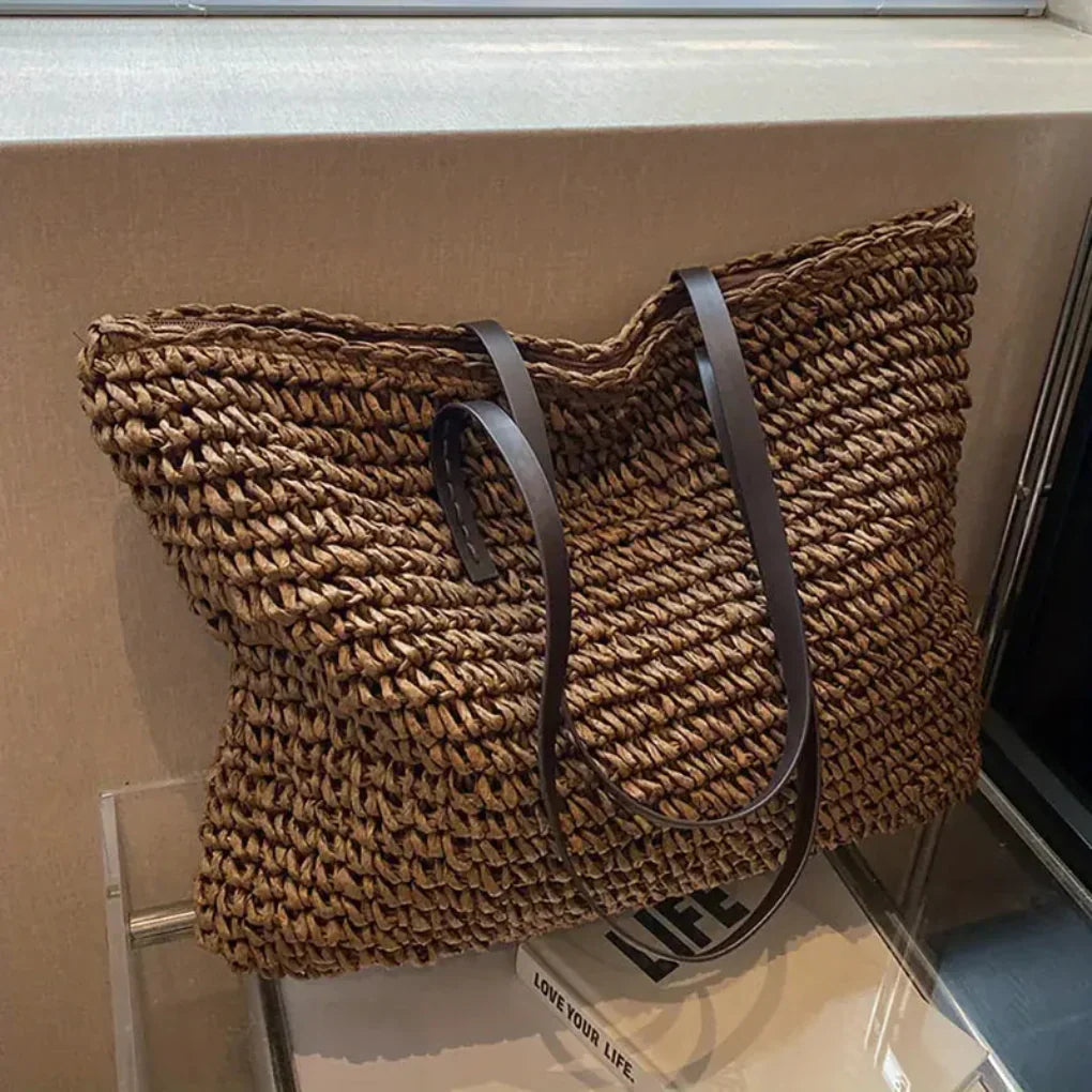 Women's Woven Tote Bag Daily Carry