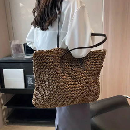 Women's Woven Tote Bag Daily Carry
