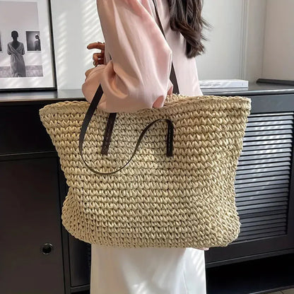 Women's Woven Tote Bag Daily Carry