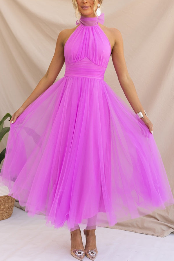 Women's Tulle Wedding Guest Dress - VibreMode