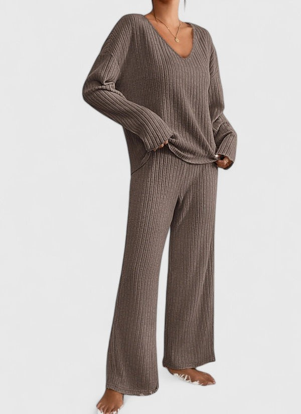 Women's Short Sleeve Knit Pajama Set