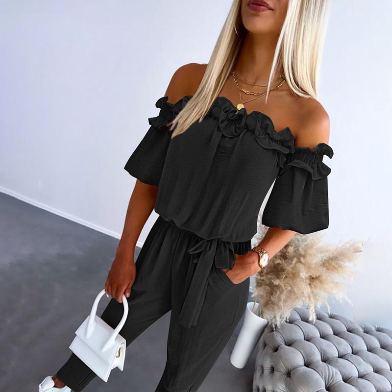 Women's Off-Shoulder Jumpsuit