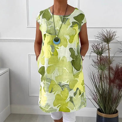 Women's Midi Printed Casual Dress