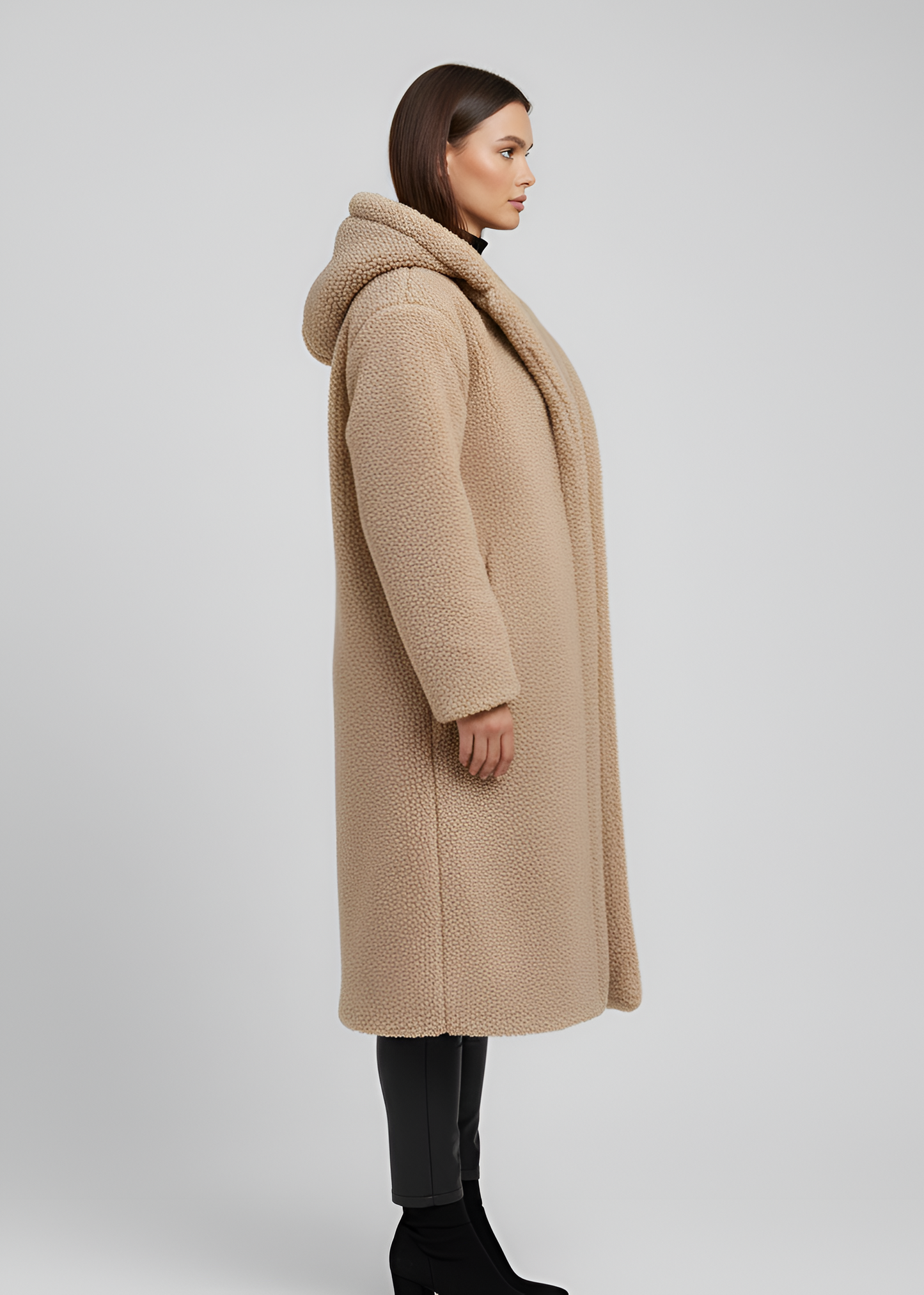 Women's Long Teddy Coat Plush Winter Parka