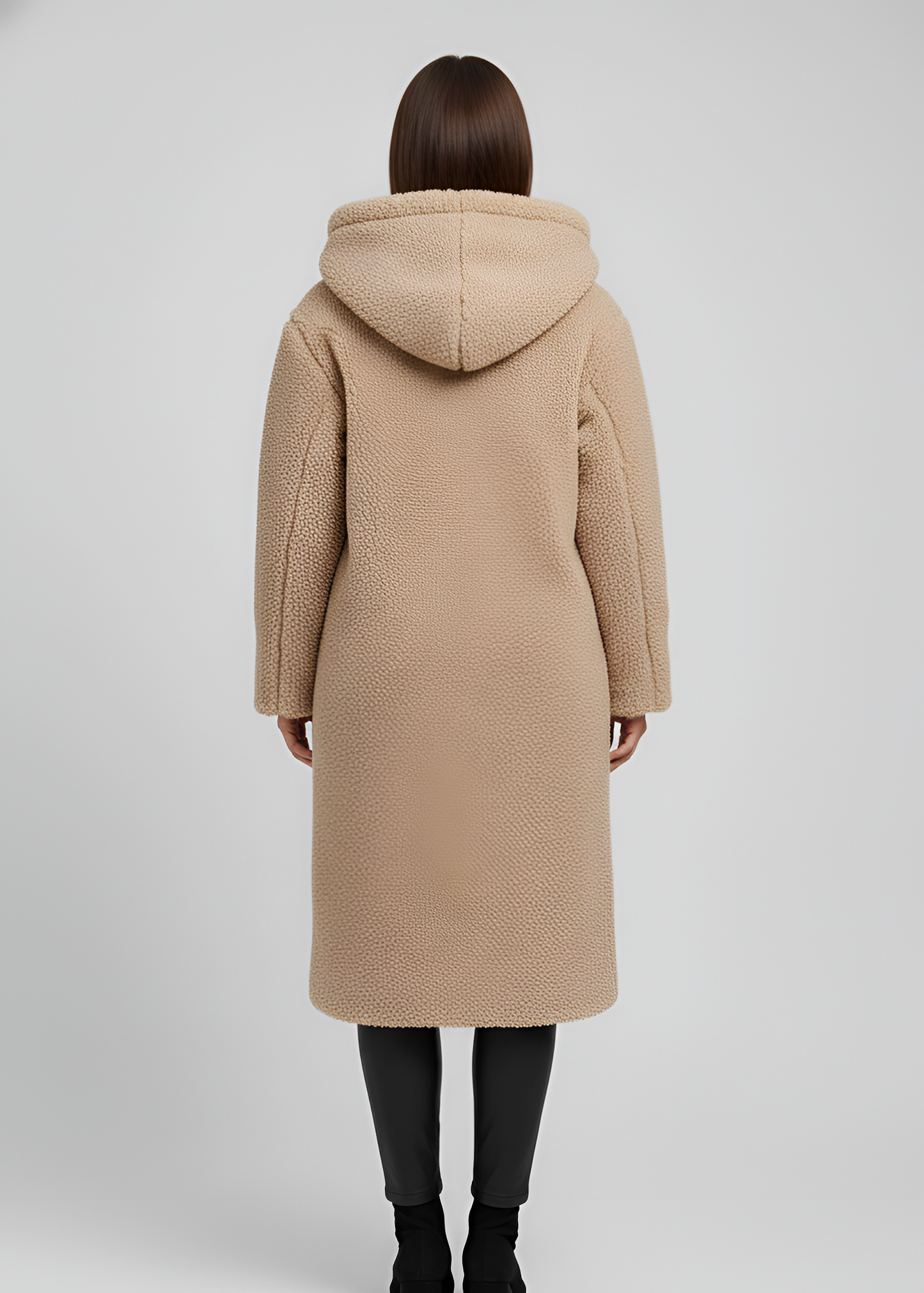 Women's Long Teddy Coat Plush Winter Parka