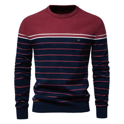 Image of Benjamin | Men's Striped Slim Fit Sweater