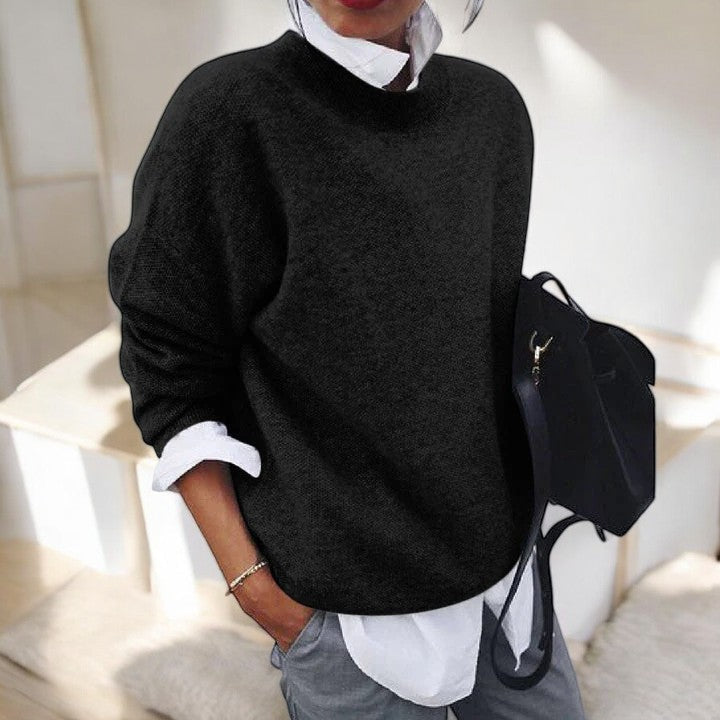 Women's Round Neck Sweater - VibreMode