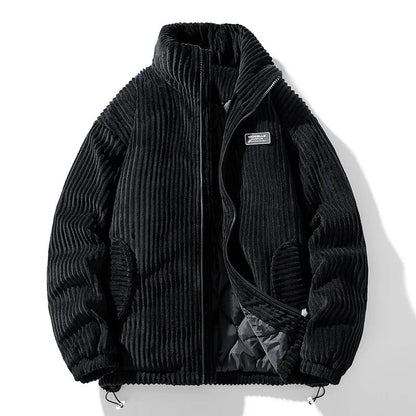 Quilted Corduroy Jacket Bordeaux
