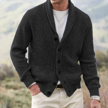 Men's Wool V-Neck Vest - VibreMode