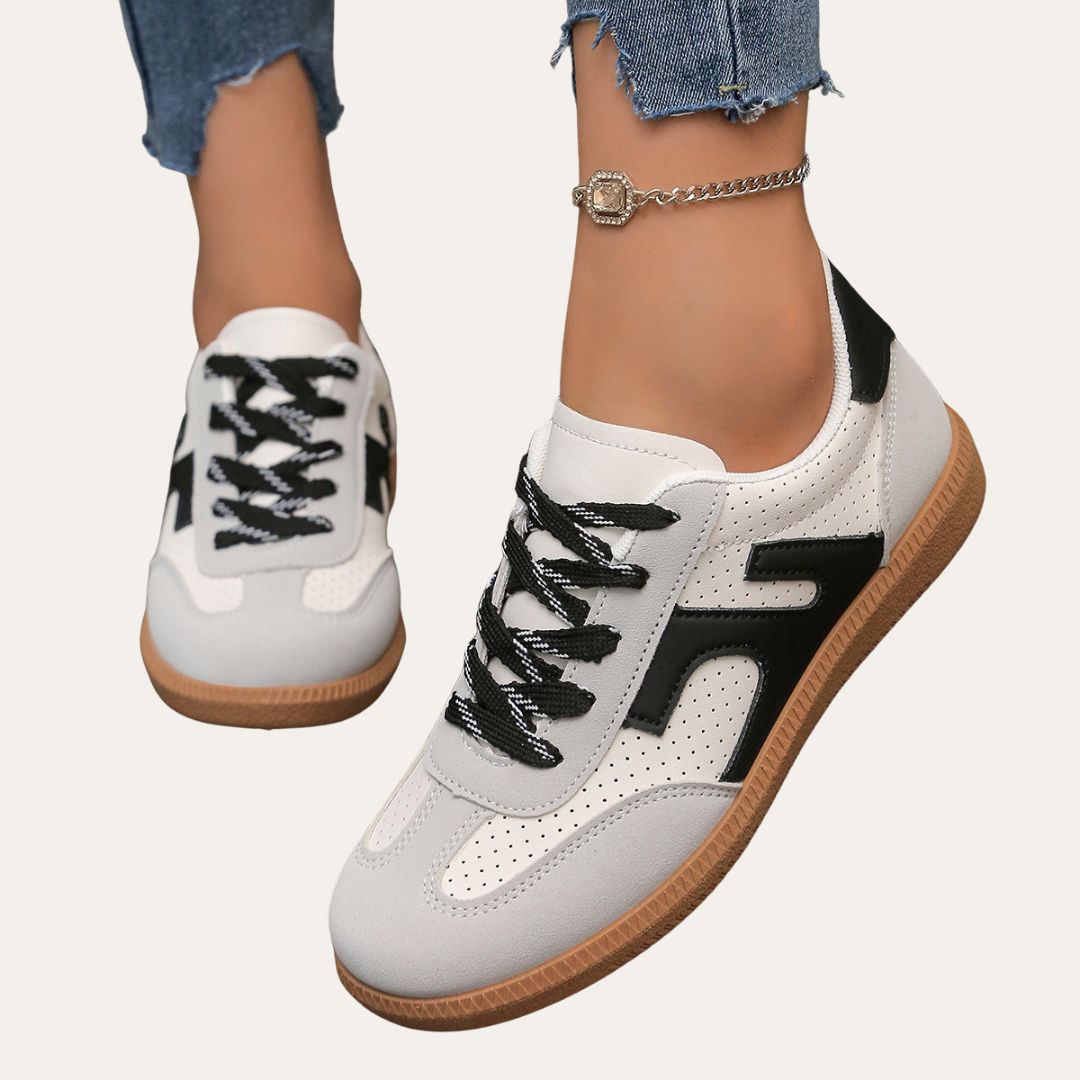 Women's Faux Leather Sneakers Comfortable Stylish - VibreMode