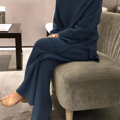 Women's Knit Sweater Pants Set