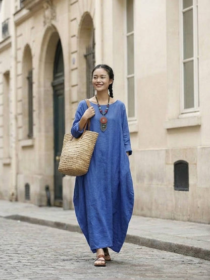Serena | Ladies Loose Fit Floral Maxi Dress