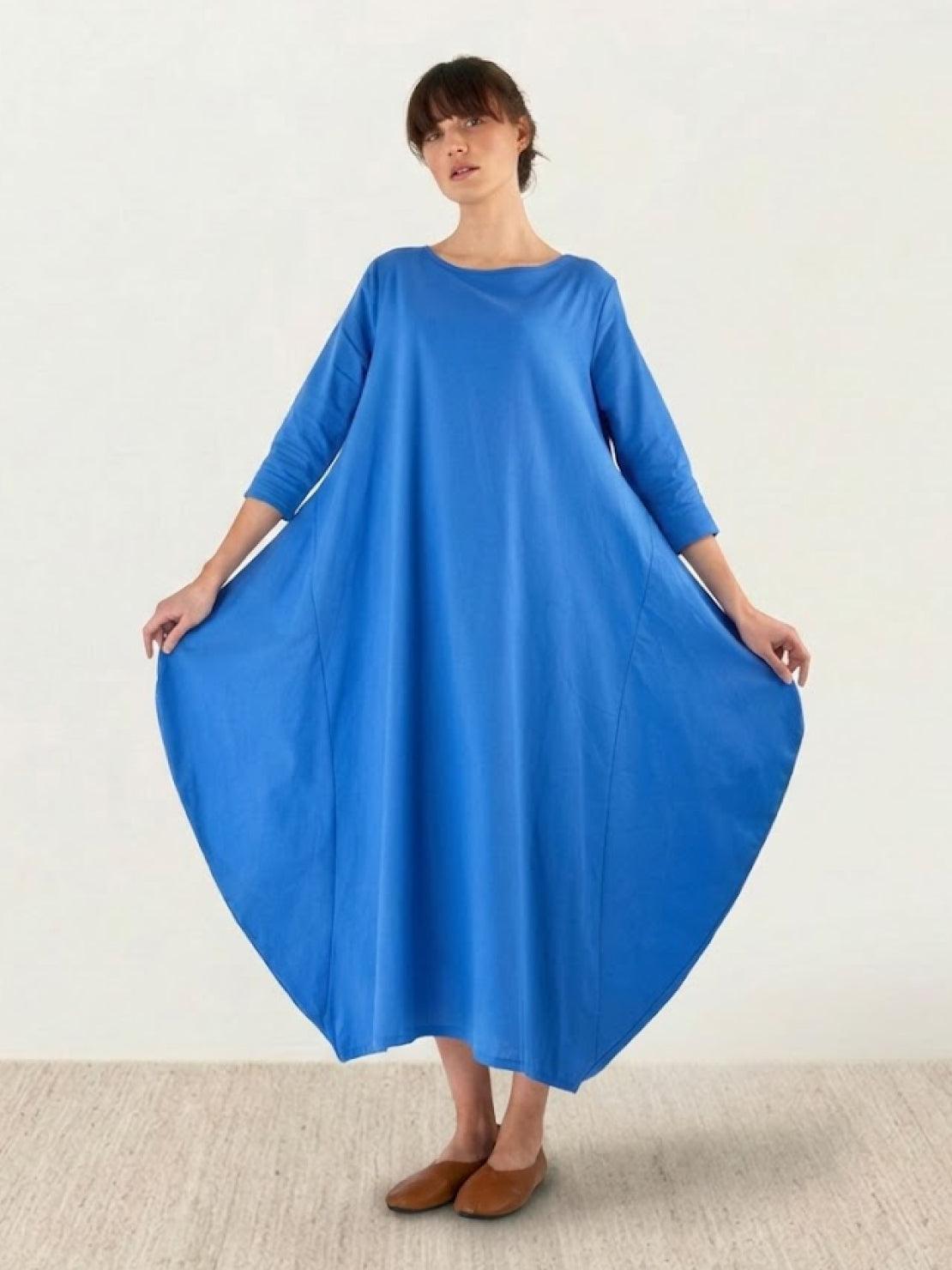 Women's Boho Maxi Dress 3/4 Sleeves Oversized