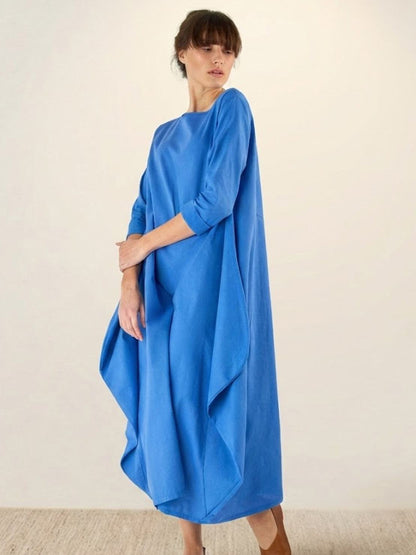 Women's Boho Maxi Dress 3/4 Sleeves Oversized