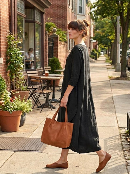 Serena | Ladies Loose Fit Floral Maxi Dress