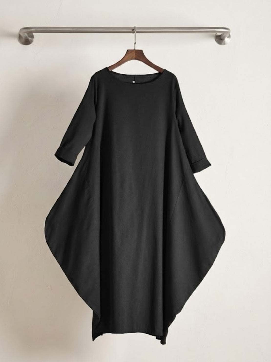 Women's Boho Maxi Dress 3/4 Sleeves Oversized