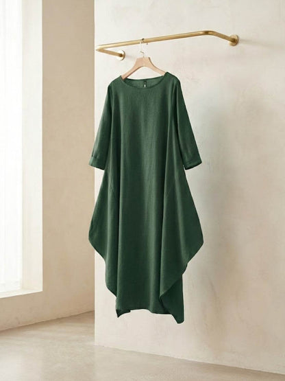 Women's Boho Maxi Dress 3/4 Sleeves Oversized