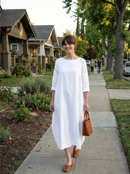 Serena | Ladies Loose Fit Floral Maxi Dress