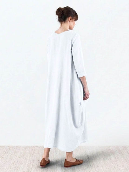 Serena | Ladies Loose Fit Floral Maxi Dress