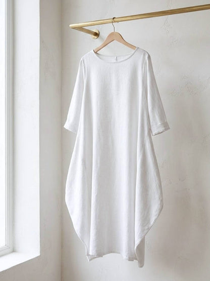 Women's Boho Maxi Dress 3/4 Sleeves Oversized