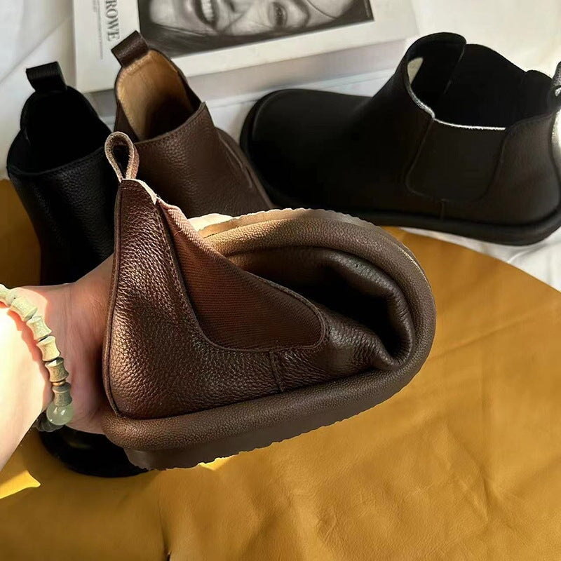 Women's Elastic Ankle Boots Low Style