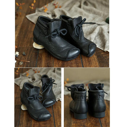 Women's Low Cut Lace Up Boots
