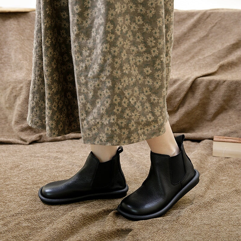Women's Elastic Ankle Boots Low Style - VibreMode