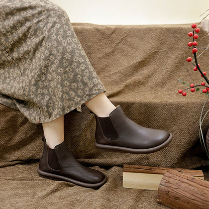 Women's Elastic Ankle Boots Low Style