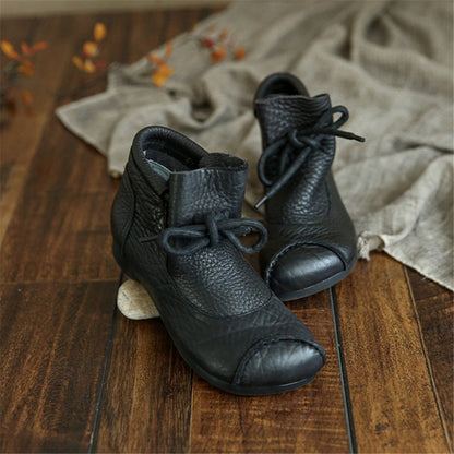 Women's Flat Lace-Up Ankle Boots