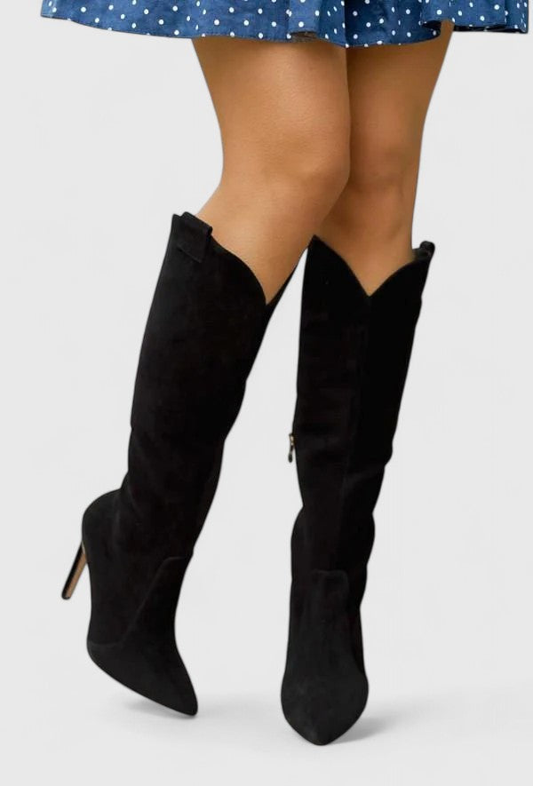 Elegant Ladies Ankle High Heel Boots