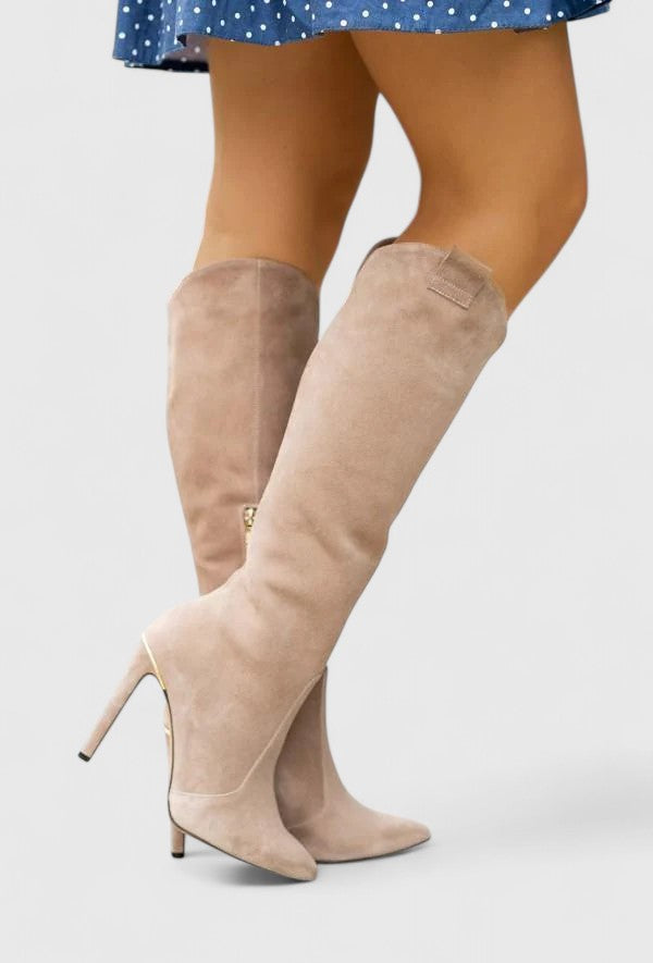 Elegant Ladies Ankle High Heel Boots