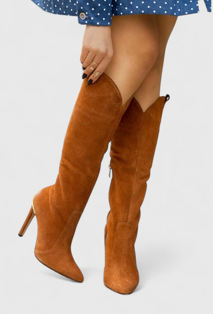 Elegant Ladies Ankle High Heel Boots
