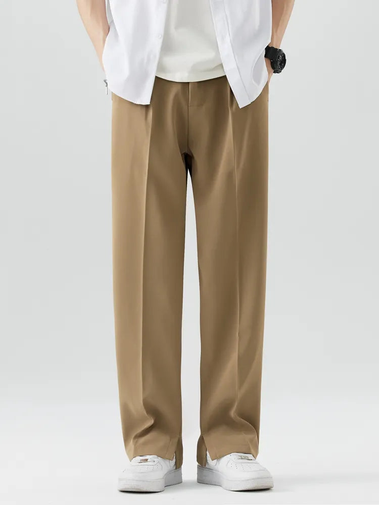 Men's Wide Leg Chino Pants - VibreMode