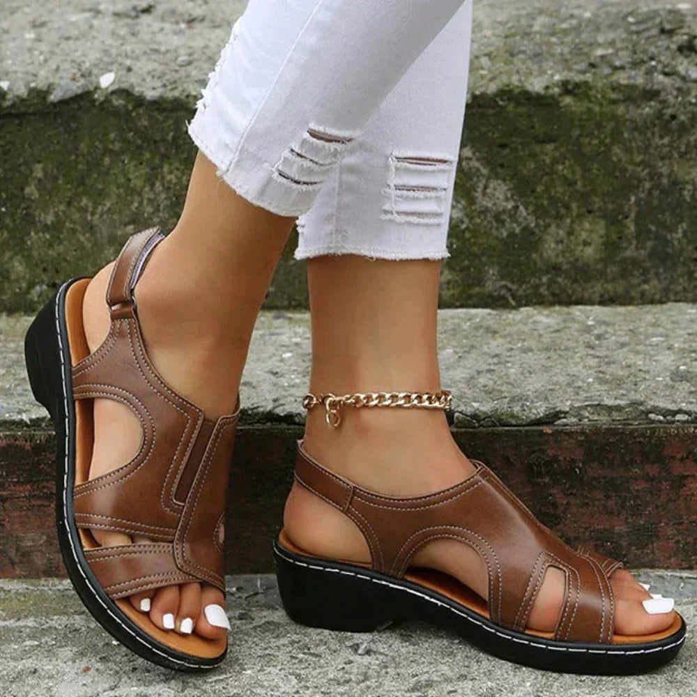 Women's Adjustable Heather Sandals - VibreMode