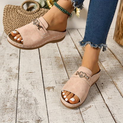Comfortable Women's Slip On Flat Sandals