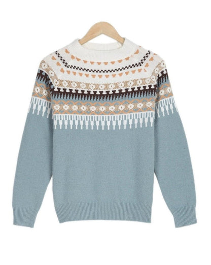 Warm Fuzzy Crew Neck Sweater