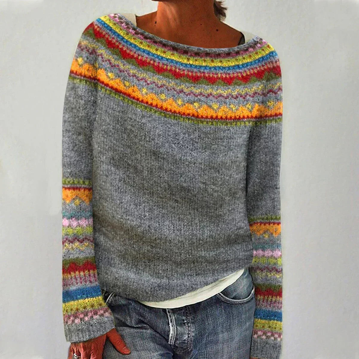 Fashionable Soft Knit Sweater - VibreMode