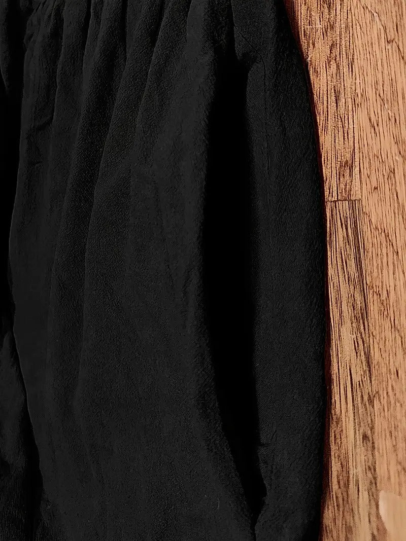 Women's Midi Dress Short Sleeves Side Pockets
