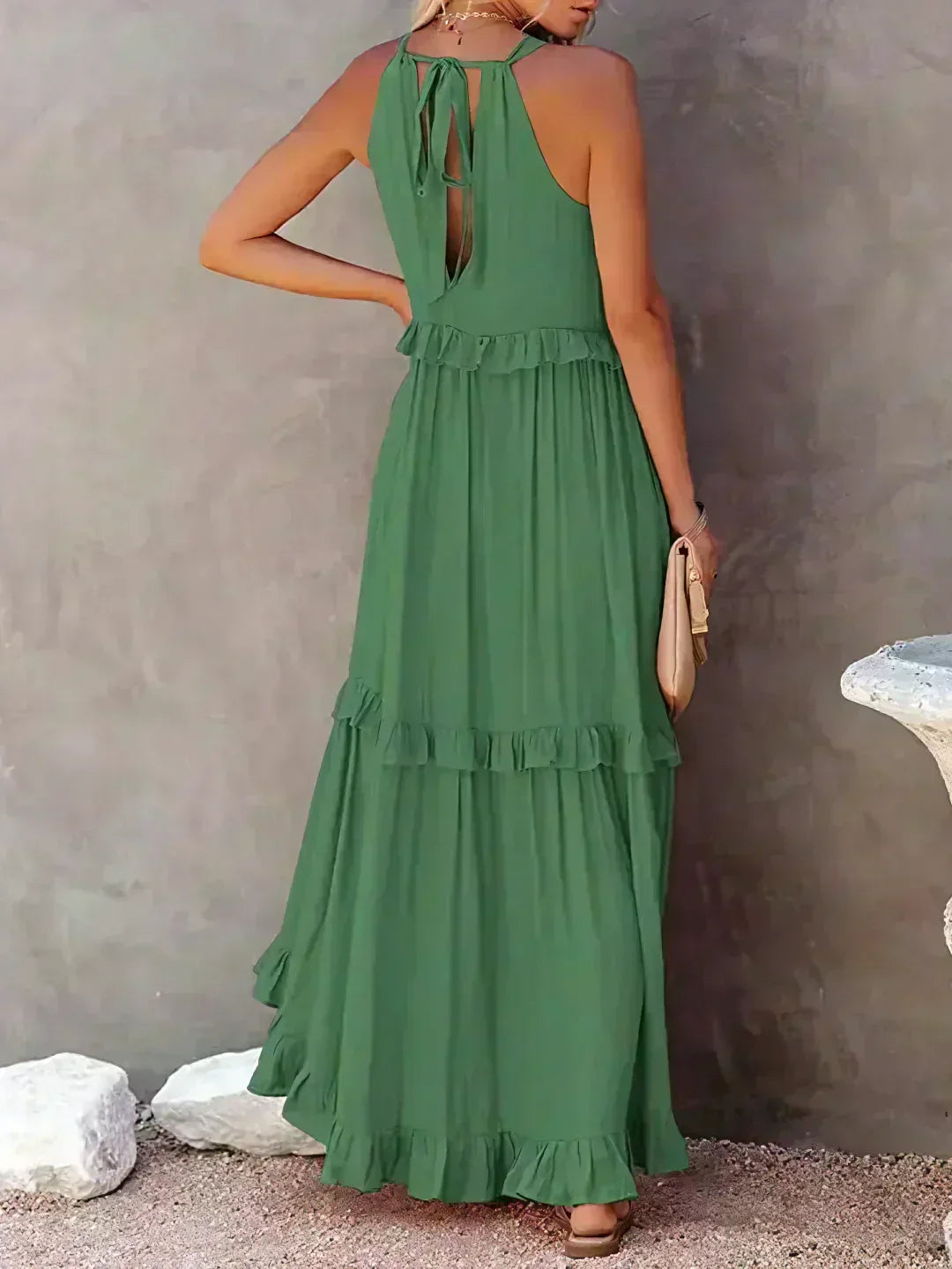 Women's Maxi Dress Layered Tier Design