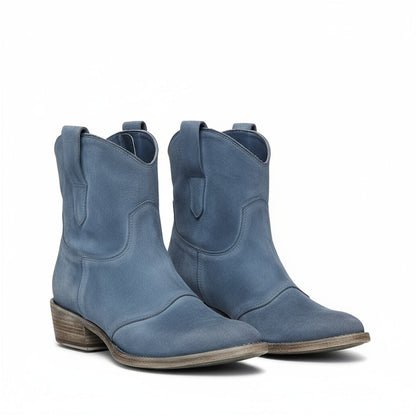 Women's Low Heel Pull On Boots