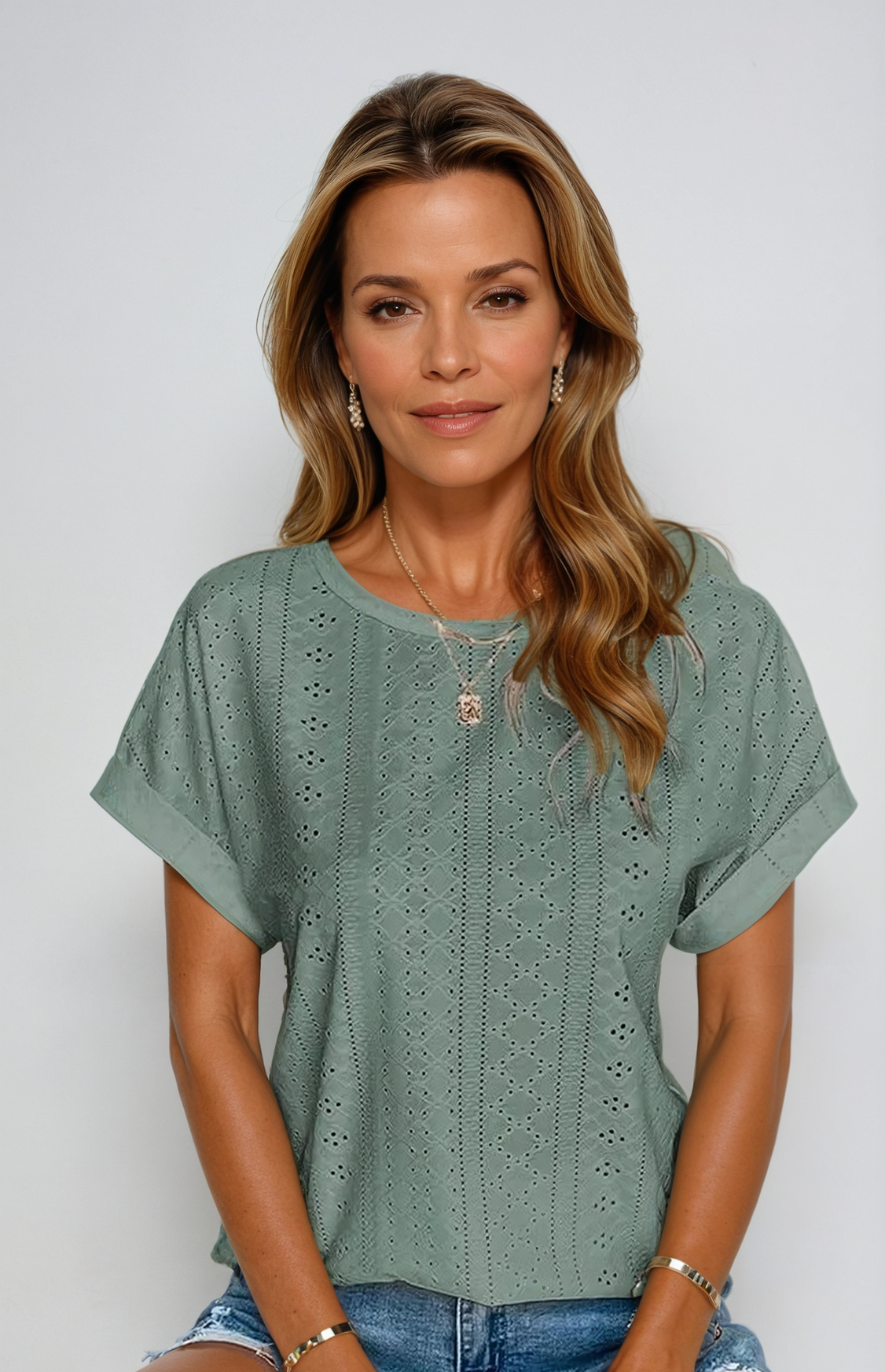 Women's Eyelet Casual