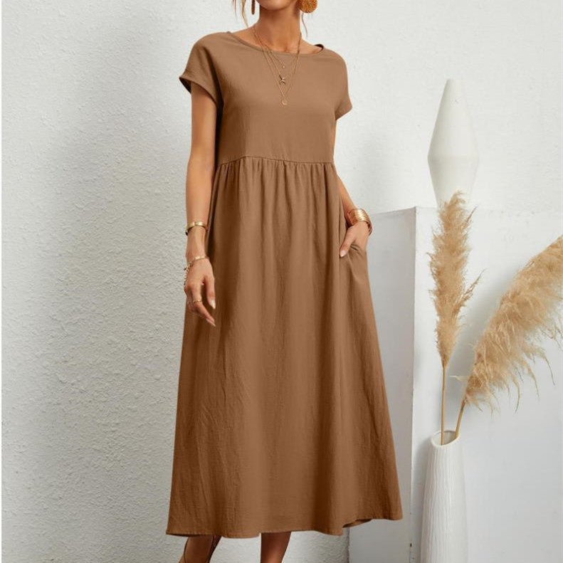 Women's A-Line Midi Dress Casual - VibreMode