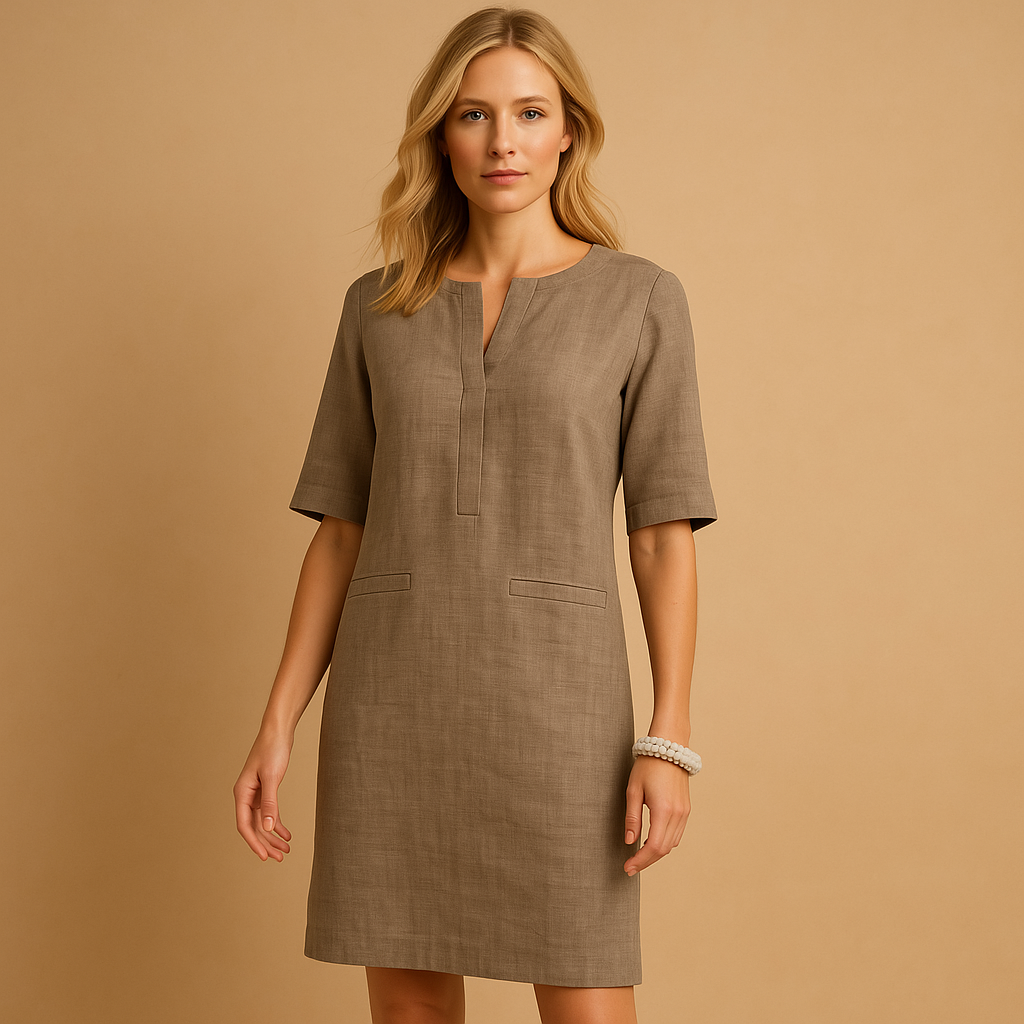 Women’s casual chic dress with lightweight flattering fit and versatile design, perfect for daily wear, outings, and weekend trips.