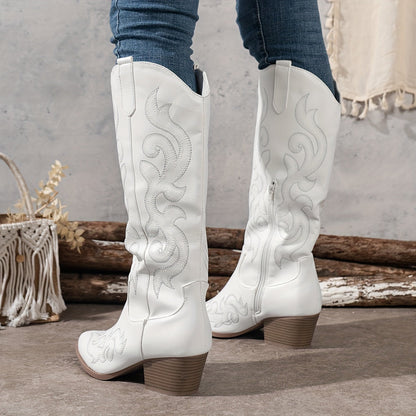 Women's Knee High Wedge Boots - VibreMode