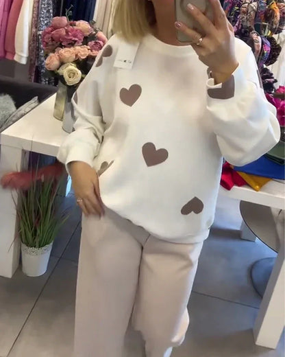 Women's Heart Pattern Sweater