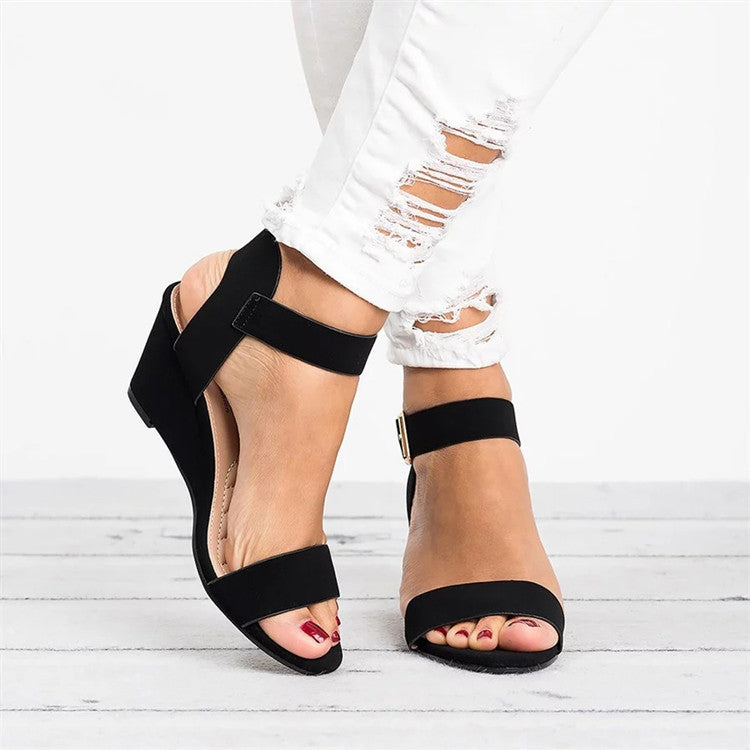 Women's Wedge Ankle Strap Sandals - VibreMode