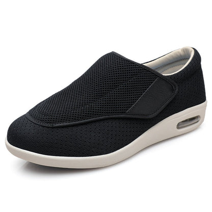 Comfortable Wide Fit Slip On Shoes with Adjustable Strap - VibreMode