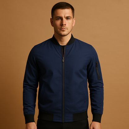 Men's Zip Bomber Jacket - VibreMode